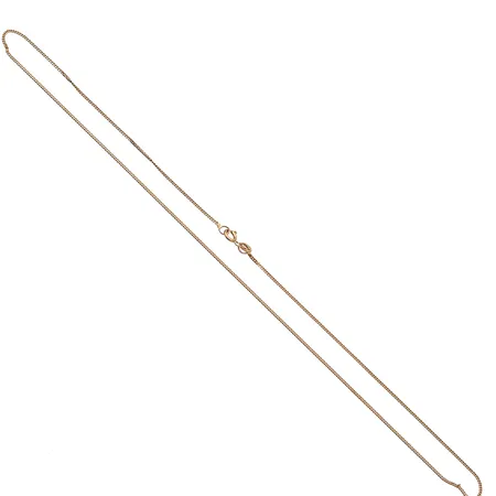Panssarikaulaketju, pituus 38cm, leveys 1mm, 585, Paino: 1,3 g
