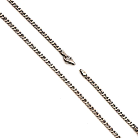 Panssarikaulaketju, leveys 3,6mm, pituus 51cm, lukon lenkki puuttuu, 925, Paino: 14,8 g