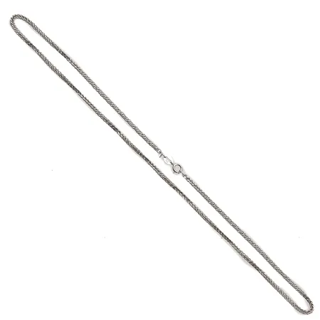 Viallinen kaulaketju, pituus 40cm, 750 valkokulta, Paino: 2,4 g