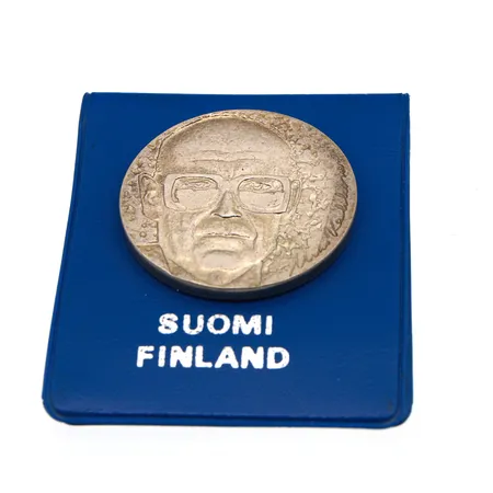 Juhlaraha, Urho Kekkonen 1975, nimellisarvo 10 mk, 500, Paino: 23,7 g