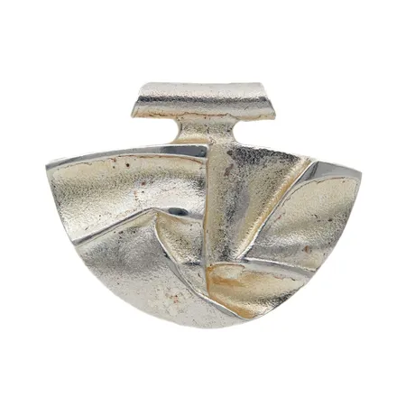 Riipus, Lapponia, Talvikuu, design Björn Weckström, mitat 24x31mm, 925, Paino: 7,8 g