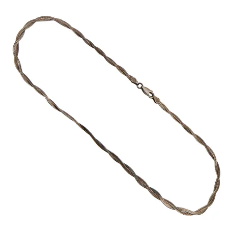 Kaulaketju, pituus 41cm, leveys 4mm, 925,  Paino: 5,7 g