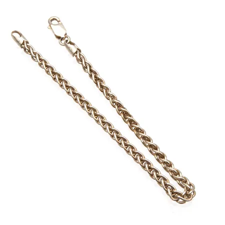 Punottu-ranneketju, pituus 180mm, leveys 3mm, 925, Paino: 6,4 g