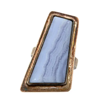 Kivisormus, koko 17¾, 925br, Paino: 11,2 g
