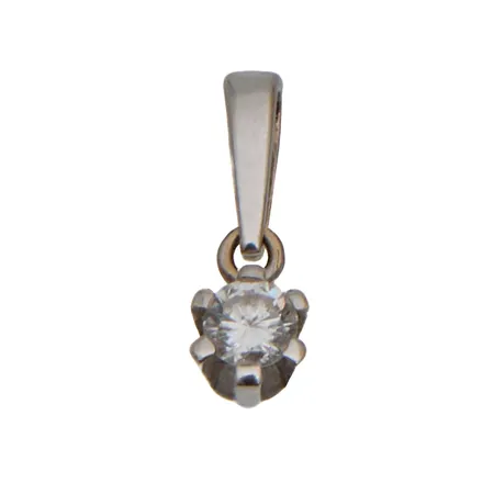 Timanttiriipus 1xn.0.10ct, Tillander, korkeus 10mm, 750 valkokulta, Paino: 0,4 g