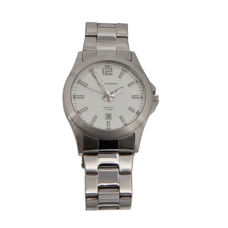 Teräsrannekello, Leijona sport, 10ATM, quartz, 5012-1657, Ø 40mm, rannekkeen pituus noin 180mm, pientä käytön jälkeä,