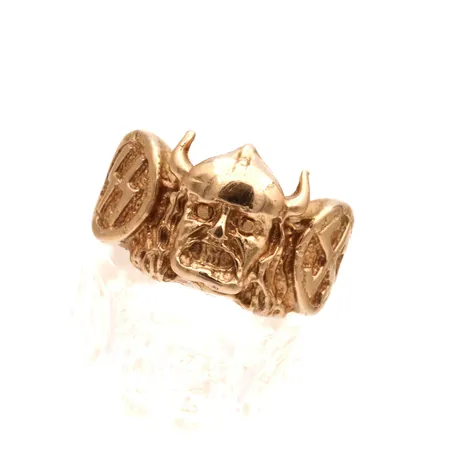 Viikinki-sormus, koko 21, 585,  Paino: 13,7 g