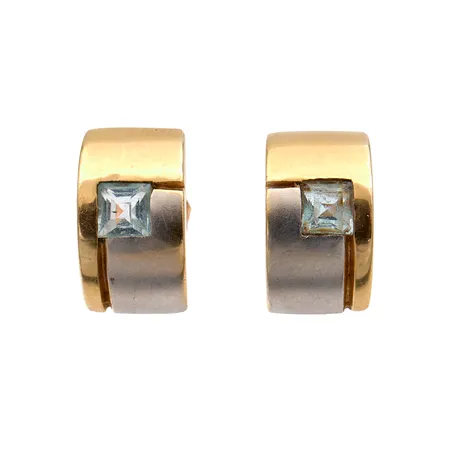 Kivikorvakorut, Timanttiset, korkeus 10mm, leveys 6mm, 585br, Paino: 2 g