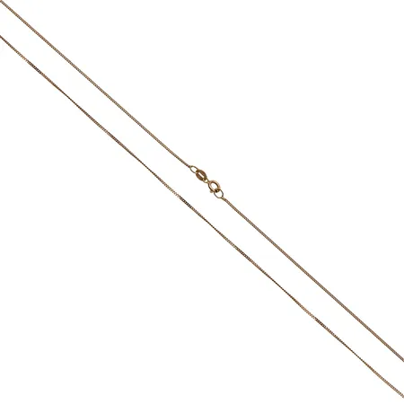 Panssarikaulaketju, pituus 50cm, leveys 1mm, 585, Paino: 1,3 g