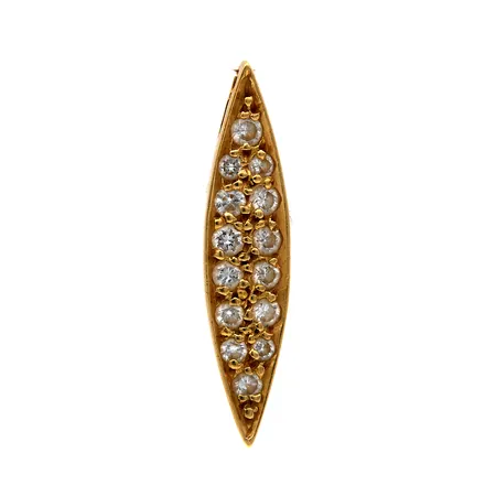 Timanttiriipus 14xn.0.01ct, korkeus 19mm, 750, Paino: 0,9 g
