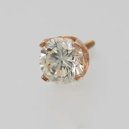 Timanttikorvakoru 1xn.0.70ct, tausta puuttuu, Paino: 0,6 g