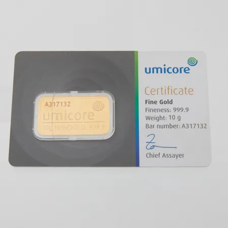 Kultaharkko, umicore, A317132, 999, Paino: 10 g