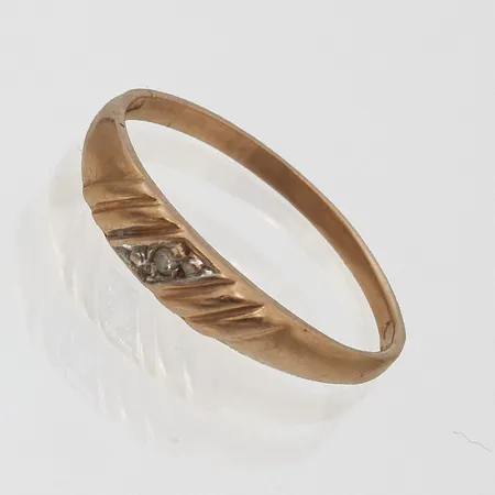 Timanttisormus 1xn.0.005ct, koko 15½, 585, Paino: 1 g