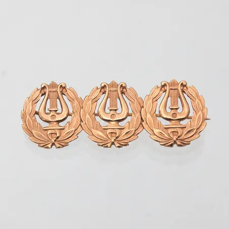 Lyyrarintaneula, leveys 46mm, 585, Paino: 3,9 g