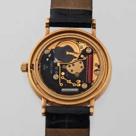 Kultarannekello Tissot 1853, nahkarannekkeella, taulun Ø27mm, takakansi puuttuu, 585br, Paino: 0 g