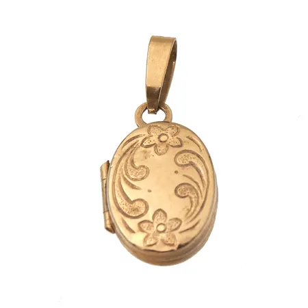Medaljonki-riipus, korkeus 20mm, 585, Paino: 0,6 g