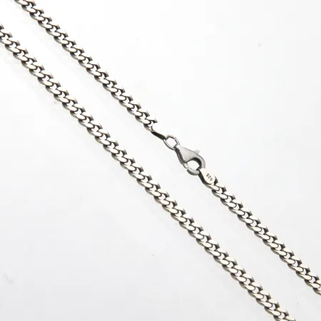 Panssarikaulaketju, pituus 51.5cm, leveys 4.3mm, 925, Paino: 20,8 g