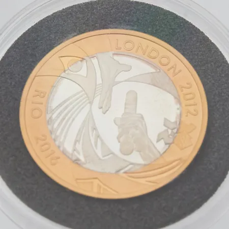 Olympiaraha, 2012 Lontoo ja Rio 2016, nimellisarvo 2 puntaa, kuparinikkeliä, Paino: 0 g