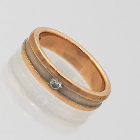 Timanttisormus 1xn.0.08ct, 750, Paino: 6,8 g