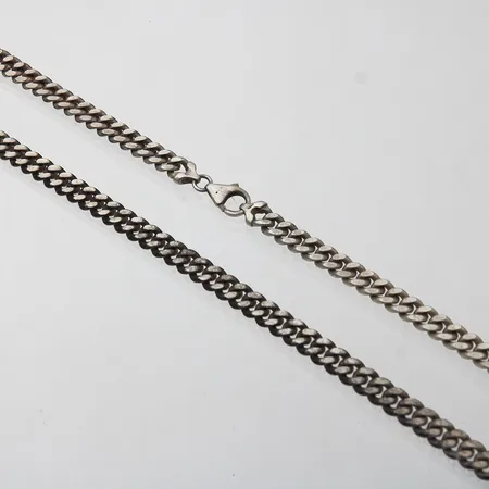 Panssarikaulaketju, pituus 46cm, leveys 8mm, 925, Paino: 59,9 g