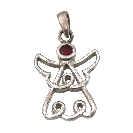 Enkeli-riipus kivellä, korkeus 23mm, 925br, Paino: 1,3 g