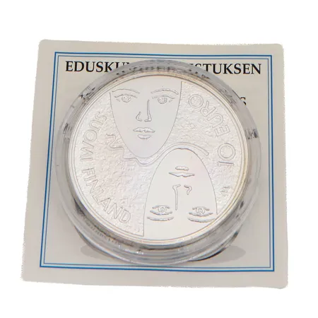 Juhlaraha, Eduskuntauudistus, 2006, nimellisarvo 10 euroa, aitoustodistus, 925, Paino: 25,5 g