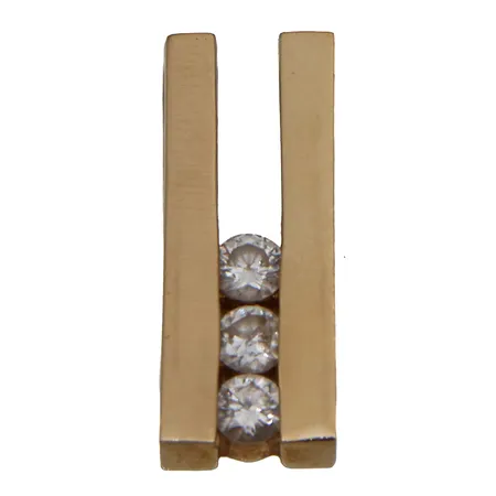 Timanttiriipus 3xn.0.12ct, korkeus 20mm, 585, Paino: 3,8 g