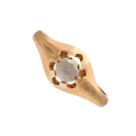 Kivisormus, käyttökulumaa, koko 18, tekijäleimä NW, 1966, 585, Paino: 2,7 g