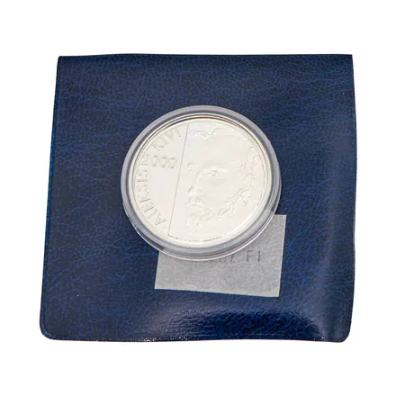 Juhlaraha, Aleksis Kivi ja kirjallisuus, 2000, nimellisarvo 10 markkaa, 925, Paino: 22 g