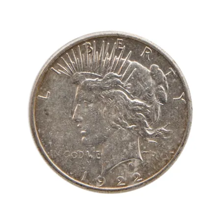 Hopeadollari, 1922, Peace, 900,  Paino: 26,7 g
