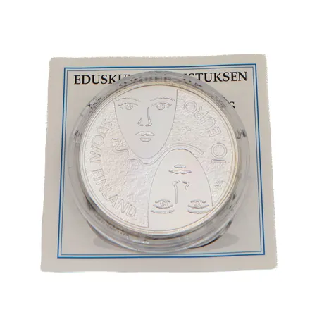 Juhlaraha, Eduskuntauudistus, 2006, nimellisarvo 10 euroa, aitoustodistus, 925, Paino: 25,5 g