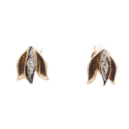 Kivikorvakorut, korkeus 7,5mm, 585br,  Paino: 0,8 g