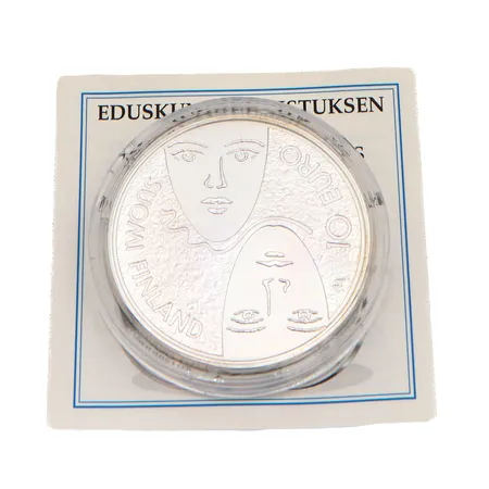 Juhlaraha, Eduskuntauudistus, 2006, nimellisarvo 10 euroa, aitoustodistus, 925, Paino: 25,5 g