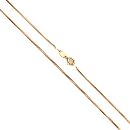 Panssarikaulaketju, pituus 39cm, leveys 1mm, 585, Paino: 1,4 g