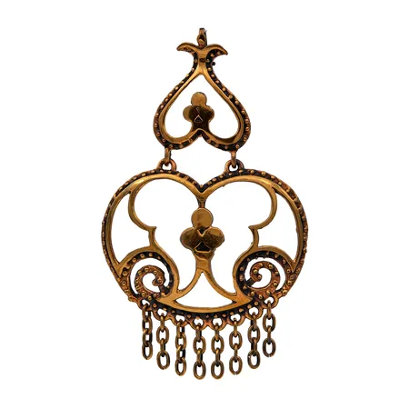 Riipus, Valo-koru, design Jorma Valo, korkeus 93mm, pronssia 
