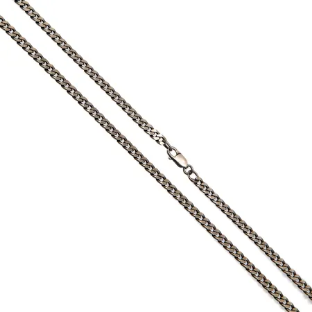 Panssarikaulaketju, pituus 46,5cm, leveys 3,7mm, 925, Paino: 15,2 g