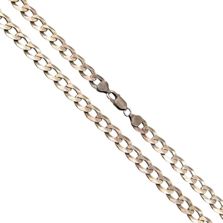 Panssarikaulaketju, pituus 50cm, leveys 9,5mm, 925, Paino: 43,7 g