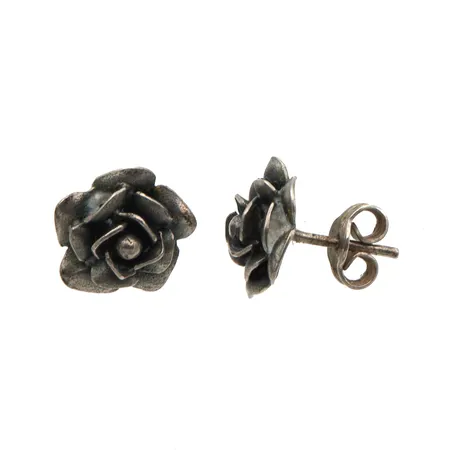 Ruusu-korvakorut, korkeus 11mm, 830h,  Paino: 2,2 g