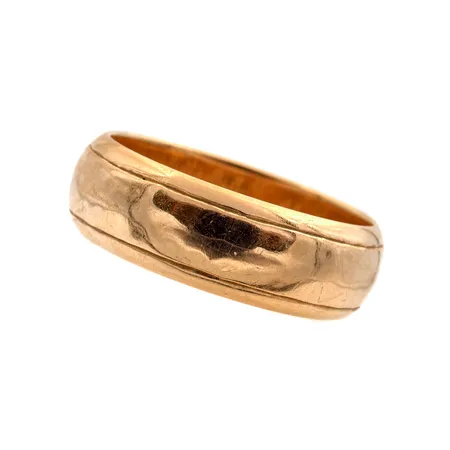 Sormus, koko 16¾, kaiverrettu, käytöstä aiheutunutta kulumaa, 750, Paino: 6 g