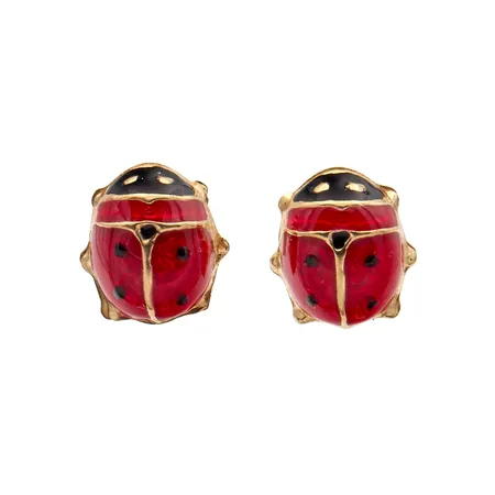 Korvanapit emaloinnilla, korkeus 9mm, 375br, Paino: 0,7 g