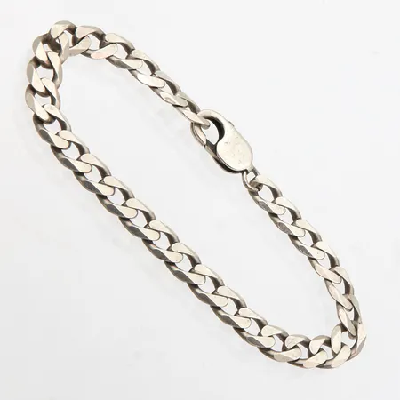 Panssariranneketju, pituus 215mm, leveys 8mm, 925,  Paino: 20,9 g