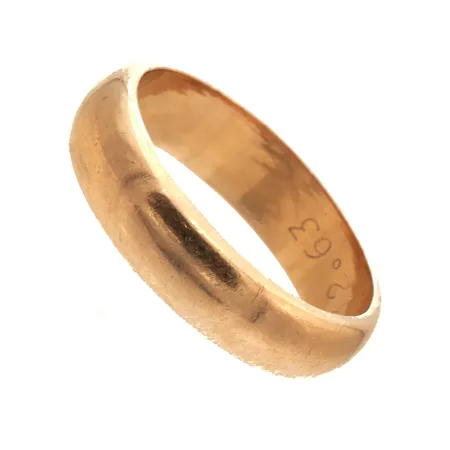 Sileä sormus, kaiverrettu, koko 19½, 750,  Paino: 8,8 g