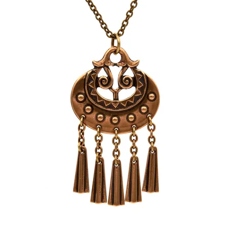 Kaulakoru Kalevala Kuutar ketjun pituus 61cm, riipuksen korkeus 50mm, pronssia