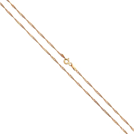 Singapore-kaulaketju, pituus 46cm, 585, Paino: 1,2 g