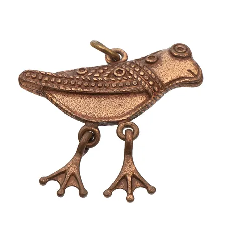 Riipus, Hattulan Lintu, Kalevala, korkeus 36mm, pronssia