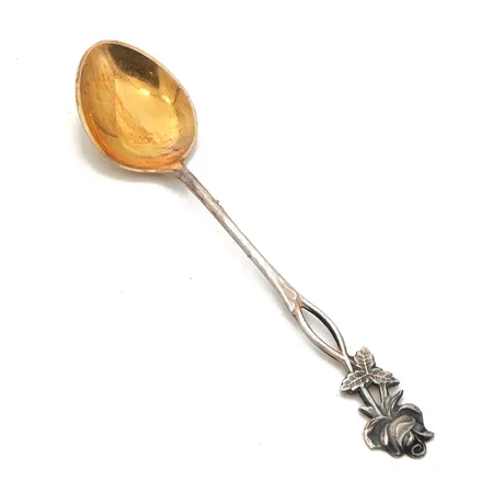 Kahvilusikka, Ruusu, pituus 122mm, 813,  Paino: 9,6 g