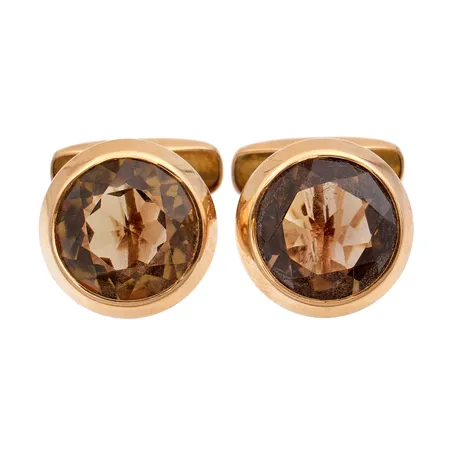 Kivikalvosinnapit, Ø 17,3mm, kaiverrettu, tekijänleima MV (Martti Viikinniemi), valmistettu Heinolassa 1967, 585br, Paino: 9,7 g