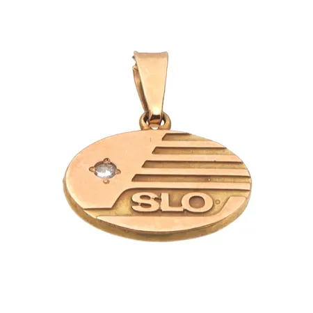 Riipus timantilla 1xn.0.02ct, SLO, korkeus 19mm, 585,  Paino: 2,2 g