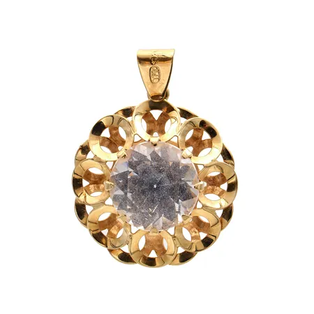 Kiviriipus, korkeus 24mm, Ø 19mm, tekijänleima TPR (Rissanen T P & Kumpp Ky), 585br, Paino: 2 g