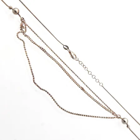 Kaulakoru, pituus 41-44cm, 925,  Paino: 8 g